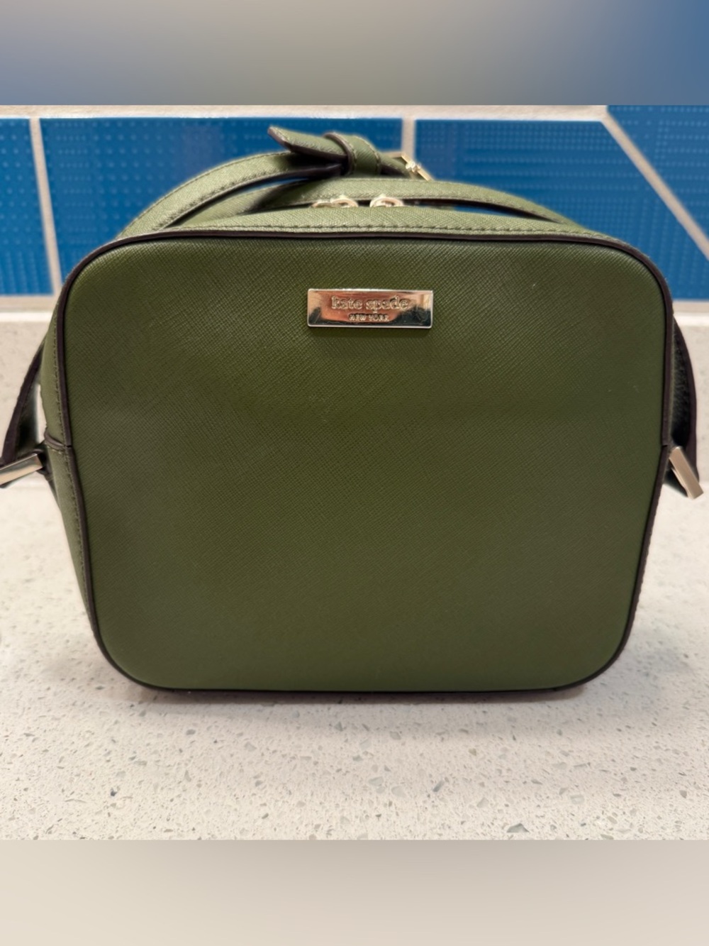 Kate Spade New York Cammie Newbury Lane Sapline Saffiano Leather Crossbody